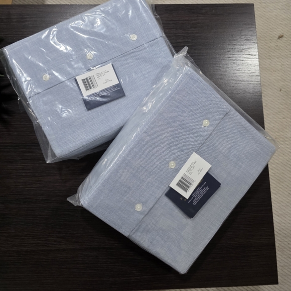 Ralph Lauren Workshirt Chambray QUEEN/KING Fitted/Flat Sheet Set